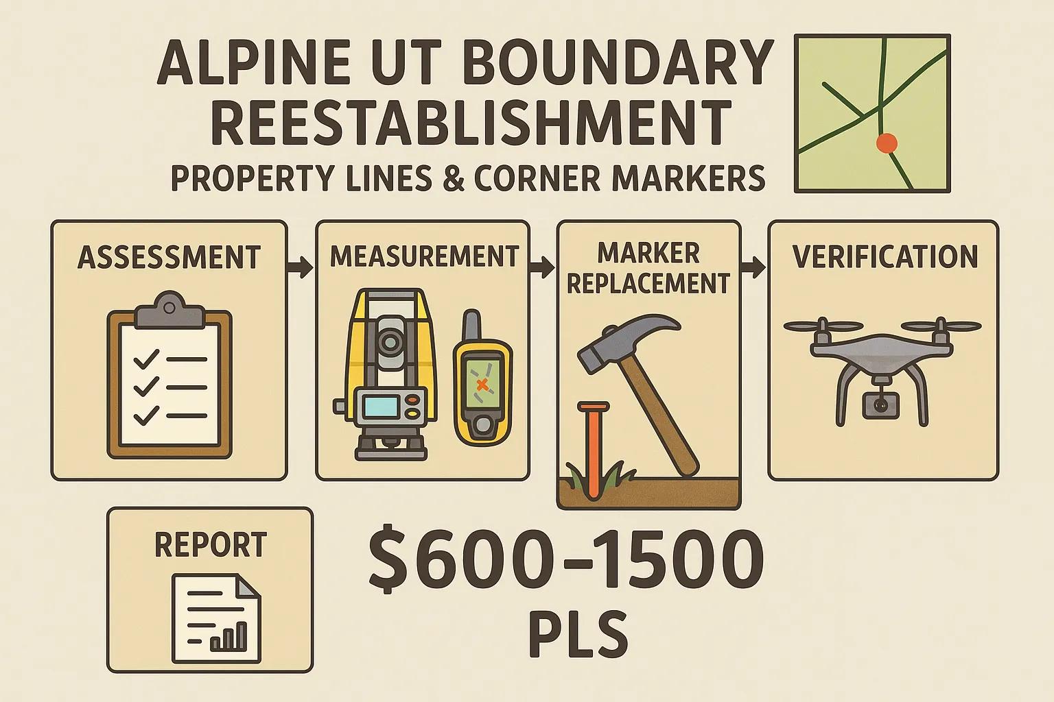 Aerial survey imagery showing property features and terrain
