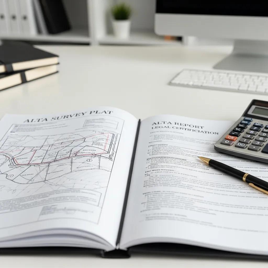 ALTA survey plat and report displayed to emphasize compliance with standards