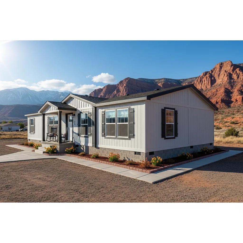 Manufactured home in Utah highlighting foundation integrity and safety