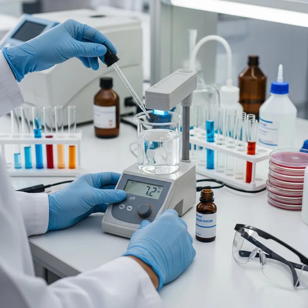 Technician conducting water quality tests in a laboratory for Utah's water system regulations